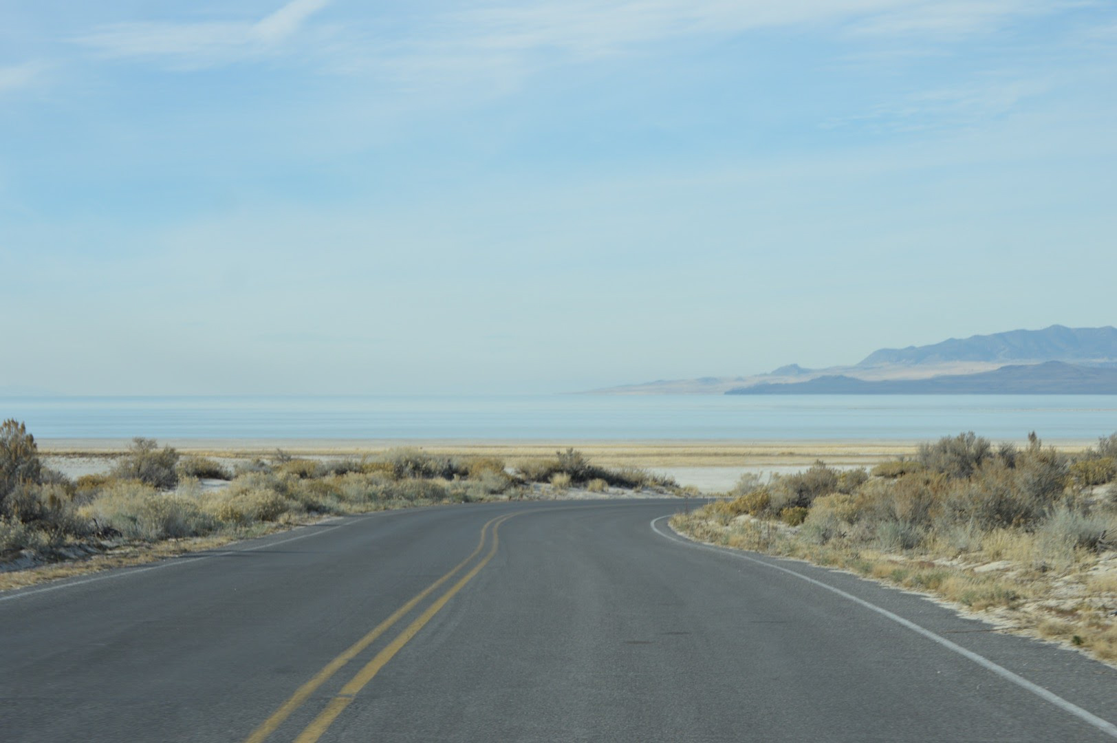 street shot along the water, salt lake city