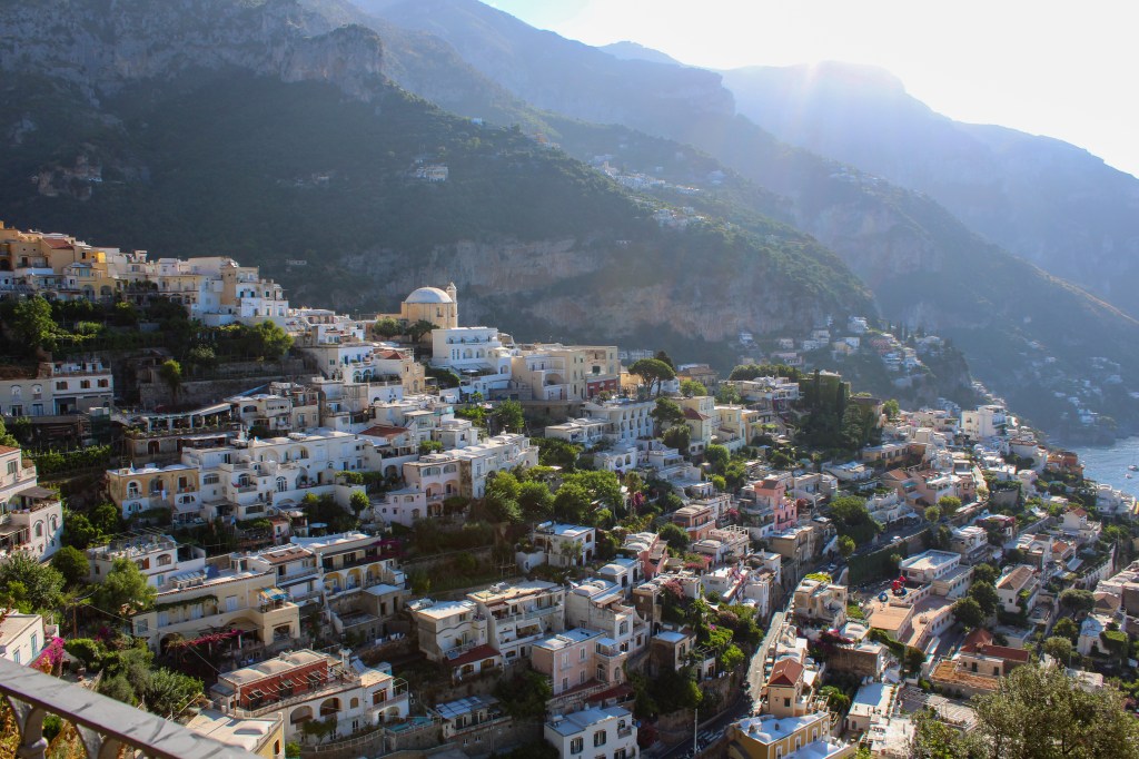 far away view of Positano