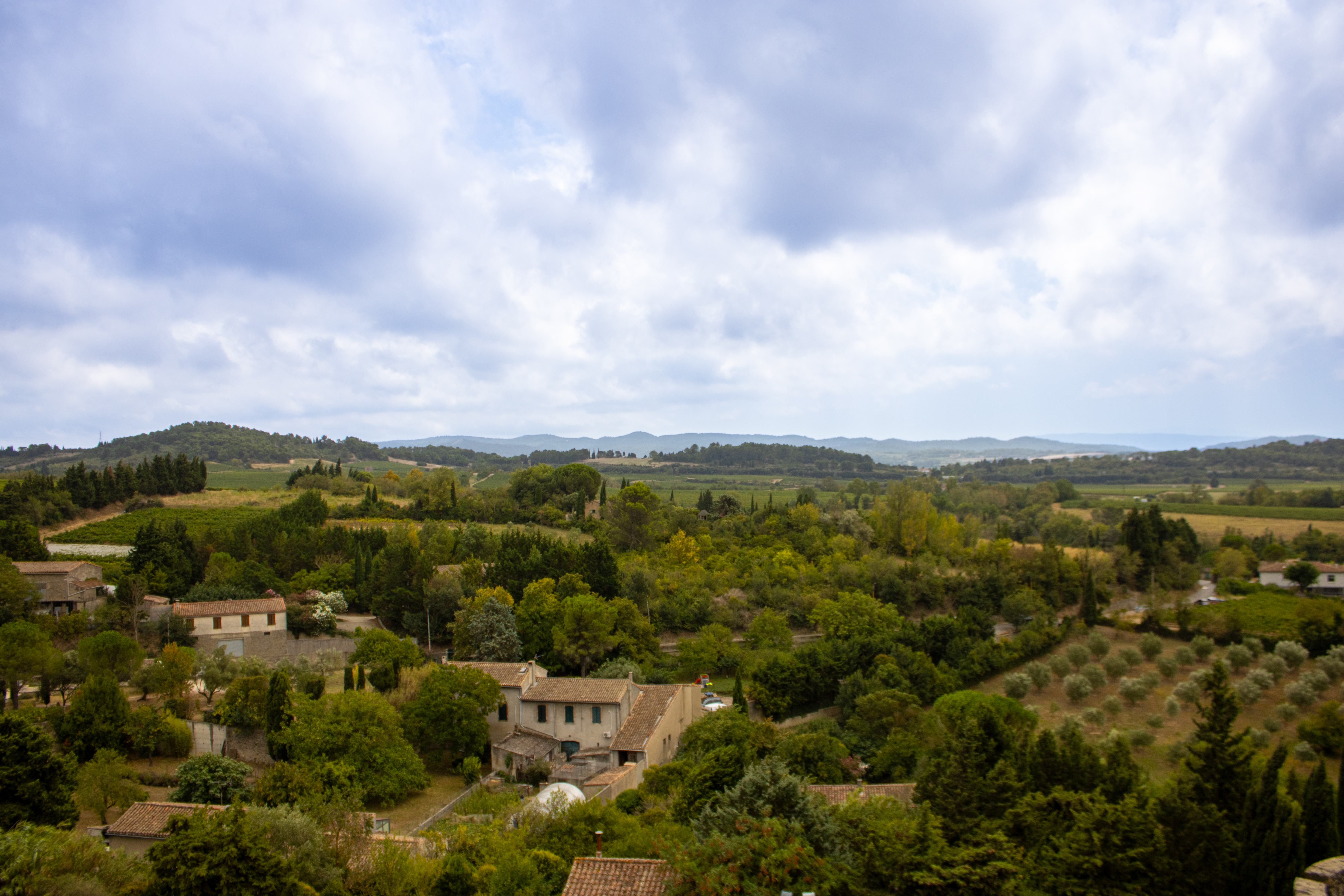 landscape of Carcassonne, France